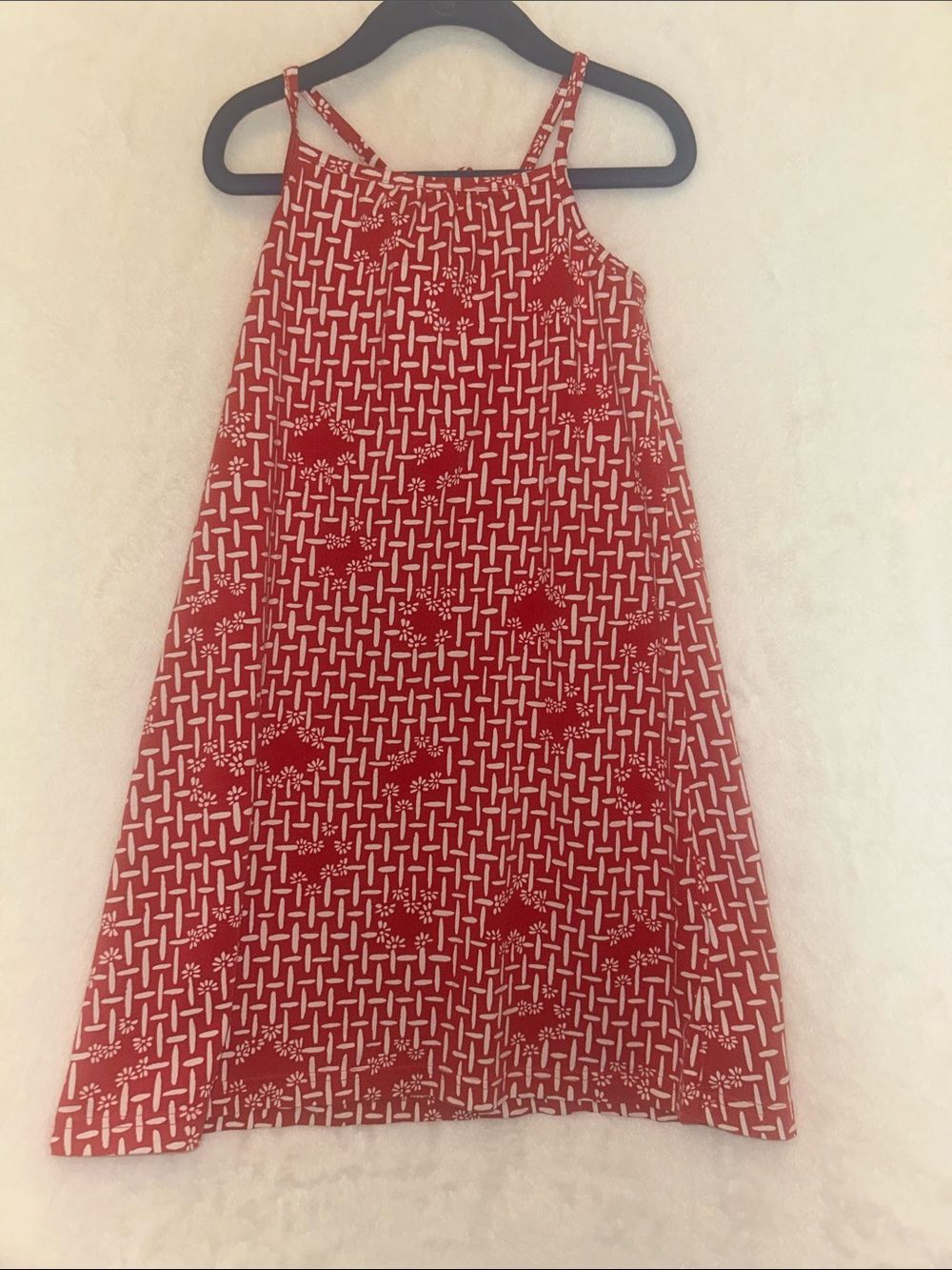 Hanna Andersson Red Printed A-Line Dress